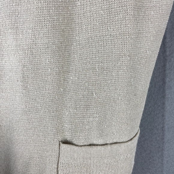 J Crew Juliette Collarless Linen Blend Sweater Blazer Women Medium Beige Minimal - Picture 10 of 14